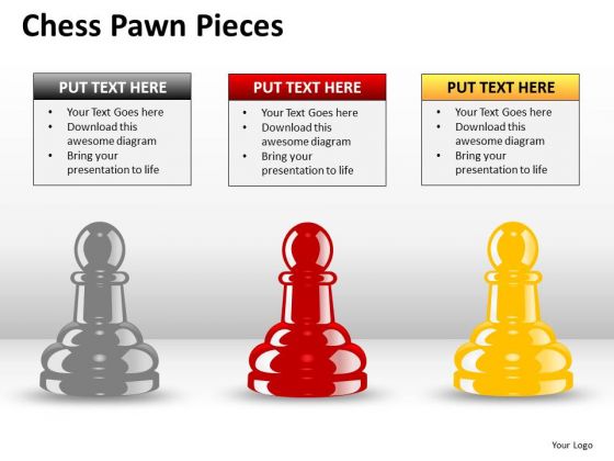 Strategy Diagram Chess Pawn Pieces Marketing Diagram