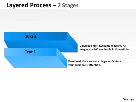 Strategy Diagram Layered Process With 2 Stages Business Diagram Strategy Diagram Layered Process With 2 Stages Business Diagram