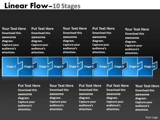 Strategy Diagram Linear Flow 10 Stages Sales Diagram Strategy Diagram Linear Flow 10 Stages Sales Diagram