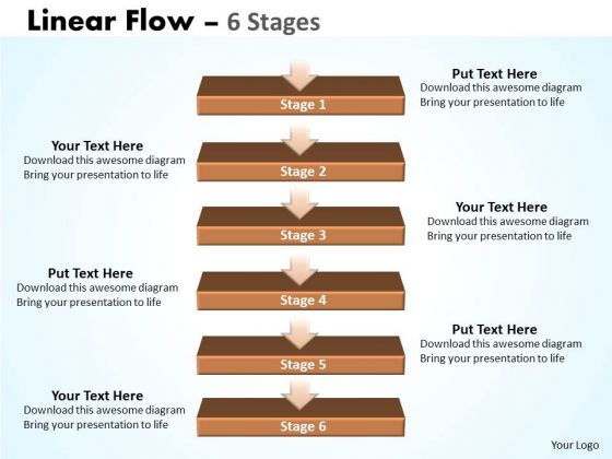 Strategy Diagram Linear Flow 6 Stages Luminous Marketing Diagram Strategy Diagram Linear Flow 6 Stages Luminous Marketing Diagram