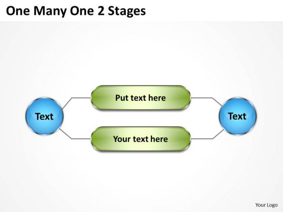 Strategy Diagram One Many One 2 Stages Consulting Diagram