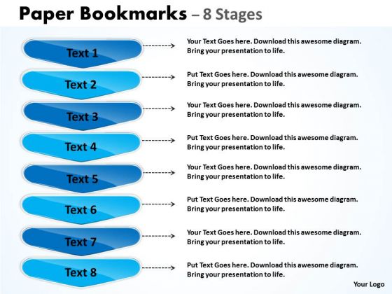 Strategy Diagram Paper Bookmarks 8 Stages Marketing Diagram Strategy Diagram Paper Bookmarks 8 Stages Marketing Diagram