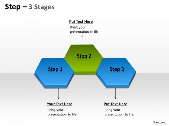 Strategy Diagram Strategy Diagram Step 3 Stages Sales Diagram