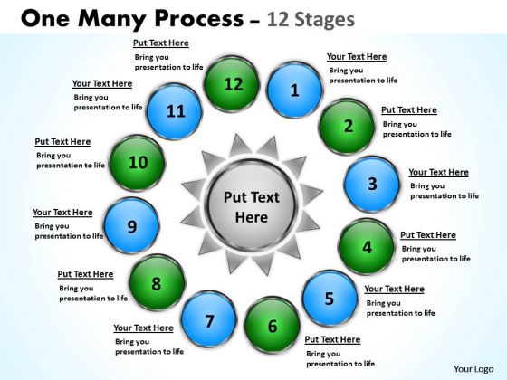 Strategy Diagram Twelve One Many Process Stages 11 Strategy Diagram Twelve One Many Process Stages 11