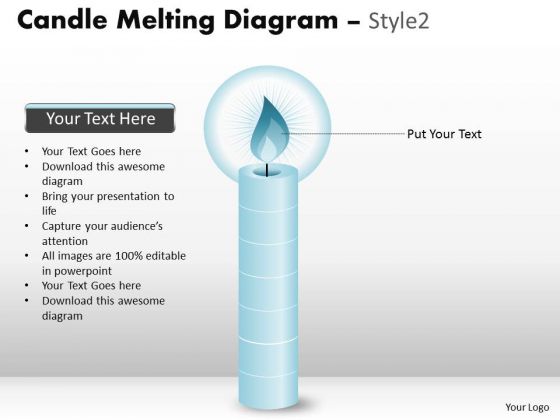 Strategy Diagram Unique Candle Melting Diagram Consulting Diagram