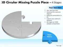 3d Circular Puzzle Showing Missing Piece Diagram 3d Circular Puzzle Showing Missing Piece Diagram