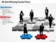 Business Cycle Diagram 3d 4x4 Missing Puzzle Piece Business Framework Model Business Cycle Diagram 3d 4x4 Missing Puzzle Piece Business Framework Model