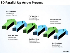 Business Cycle Diagram 3d Parallel Up Arrow Process Strategic Management