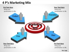 Business Cycle Diagram 4 Ps Target For Marketing People Business Diagram Business Cycle Diagram 4 Ps Target For Marketing People Business Diagram
