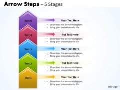 Business Cycle Diagram Arrow Steps 5 Stages Marketing Diagram