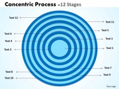 Business Cycle Diagram Circular Concentric Process Strategic Management