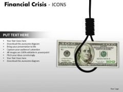 Business Cycle Diagram Financial Crisis Icons Strategy Diagram