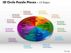 Business Diagram 3d Circle Puzzle Diagram 12 Stages Sales Diagram Business Diagram 3d Circle Puzzle Diagram 12 Stages Sales Diagram