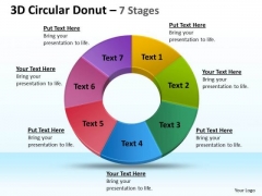 Business Diagram 3d Circular Donut 7 Circular Stages Sales Diagram Business Diagram 3d Circular Donut 7 Circular Stages Sales Diagram