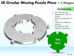 Business Diagram 3d Circular Missing Puzzle Piece 6 Stages Strategic Management Business Diagram 3d Circular Missing Puzzle Piece 6 Stages Strategic Management