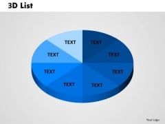Business Diagram 3d List Circular Pie Business Finance Strategy Development Business Diagram 3d List Circular Pie Business Finance Strategy Development