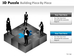 Business Diagram 3d Puzzle Building Piece By Piece Business Finance Strategy Development Business Diagram 3d Puzzle Building Piece By Piece Business Finance Strategy Development