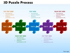 Business Diagram 3d Puzzle Process Business Cycle Diagram