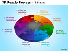 Business Diagram 3d Puzzle Process Diagram 8 Stages Mba Models And Frameworks