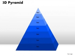 Business Diagram 3d Pyramid For Business Process Business Cycle Diagram