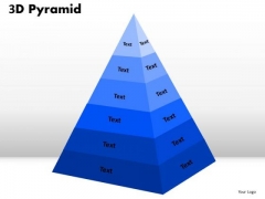 Business Diagram 3d Pyramid Shape For Business Process Sales Diagram