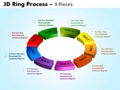 Business Diagram 3d Ring Process 9 Pieces Sales Diagram Business Diagram 3d Ring Process 9 Pieces Sales Diagram