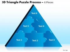 Business Diagram 3d Triangle Puzzle Process 6 Pieces Strategic Management Business Diagram 3d Triangle Puzzle Process 6 Pieces Strategic Management