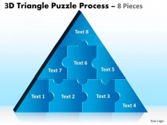 Business Diagram 3d Triangle Puzzle Process 8 Pieces Sales Diagram Business Diagram 3d Triangle Puzzle Process 8 Pieces Sales Diagram