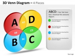 Business Diagram 3d Venn Pieces 4 Marketing Diagram Business Diagram 3d Venn Pieces 4 Marketing Diagram