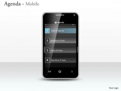 Business Diagram Agenda Mobile Business Framework Model Business Diagram Agenda Mobile Business Framework Model
