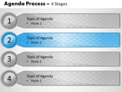 Business Diagram Agenda Process 4 Stages Marketing Diagram