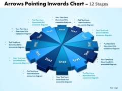 Business Diagram Arrows Pointing Inwards Chart 12 Stages Editable Sales Diagram Business Diagram Arrows Pointing Inwards Chart 12 Stages Editable Sales Diagram