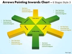 Business Diagram Arrows Pointing Inwards Chart 6 Stages Style 3 Strategic Management