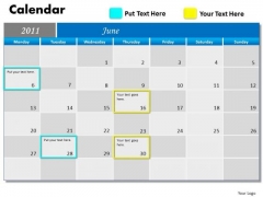 Business Diagram Blue Calendar 2011 Marketing Diagram Business Diagram Blue Calendar 2011 Marketing Diagram