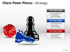 Business Diagram Chess Pawn Pieces Strategy Sales Diagram