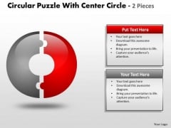 Business Diagram Circular Puzzle With Center Pieces Business Framework Model Business Diagram Circular Puzzle With Center Pieces Business Framework Model
