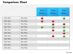 Business Diagram Comparison Chart And Business Report Consulting Diagram