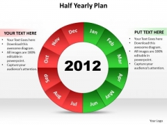 Business Diagram Half Yearly Plan Marketing Diagram Business Diagram Half Yearly Plan Marketing Diagram