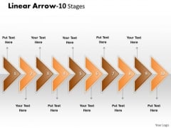 Business Diagram Linear Arrow 10 Stages Sales Diagram Business Diagram Linear Arrow 10 Stages Sales Diagram