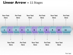 Business Diagram Linear Arrow 11 Stages Marketing Diagram Business Diagram Linear Arrow 11 Stages Marketing Diagram