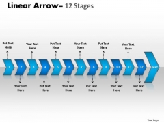 Business Diagram Linear Arrow 12 Stages Sales Diagram Business Diagram Linear Arrow 12 Stages Sales Diagram