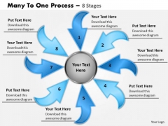 Business Diagram Many To One 8 Steps Strategy Diagram Business Diagram Many To One 8 Steps Strategy Diagram