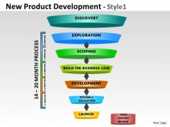 Business Diagram New Product Development Funnel Diagram Sales Diagram