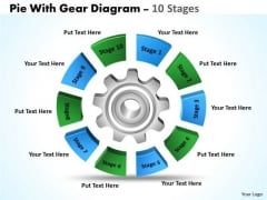 Business Diagram Pie With Gear Diagram 10 Stages Sales Diagram Business Diagram Pie With Gear Diagram 10 Stages Sales Diagram