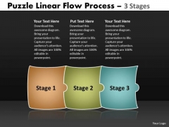 Business Diagram Puzzle Linear Flow Process 3 Stages Sales Diagram Business Diagram Puzzle Linear Flow Process 3 Stages Sales Diagram