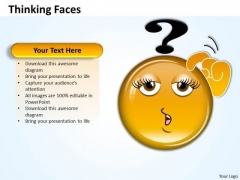 Business Diagram Thinking Face Business Finance Strategy Development Business Diagram Thinking Face Business Finance Strategy Development