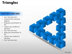 Business Diagram Triangles Sales Diagram