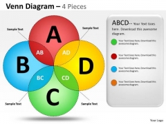 Business Diagram Venn Diagram 4 Pieces Sales Diagram Business Diagram Venn Diagram 4 Pieces Sales Diagram