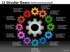 Business Finance Strategy Development 12 Circular Gears Interconnected Strategy Diagram Business Finance Strategy Development 12 Circular Gears Interconnected Strategy Diagram