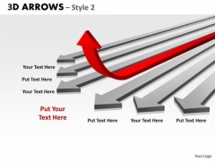 Business Finance Strategy Development 3d Arrows Styli Sales Diagram
